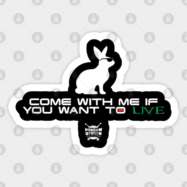 Follow the White Rabbit Sticker by FandomStation